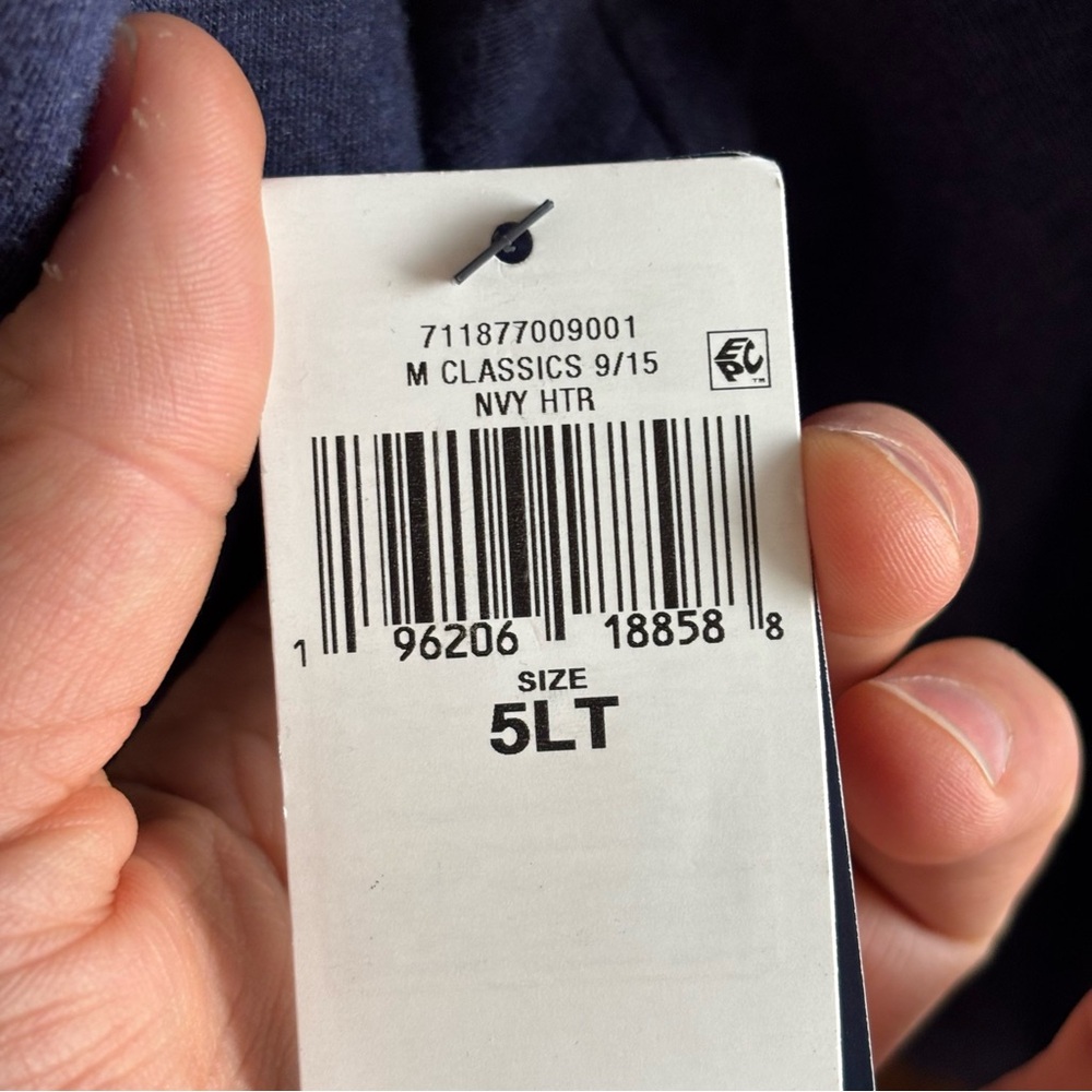 Polo Ralph Lauren Navy Luxury Jersey Pullover Hoodie Men’s 5XLT NWT - Picture 7 of 11